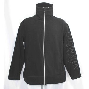 Calvin‎ Klein Black Polyester Performance Fleece Full Zip Jacket Womens Size 1X
